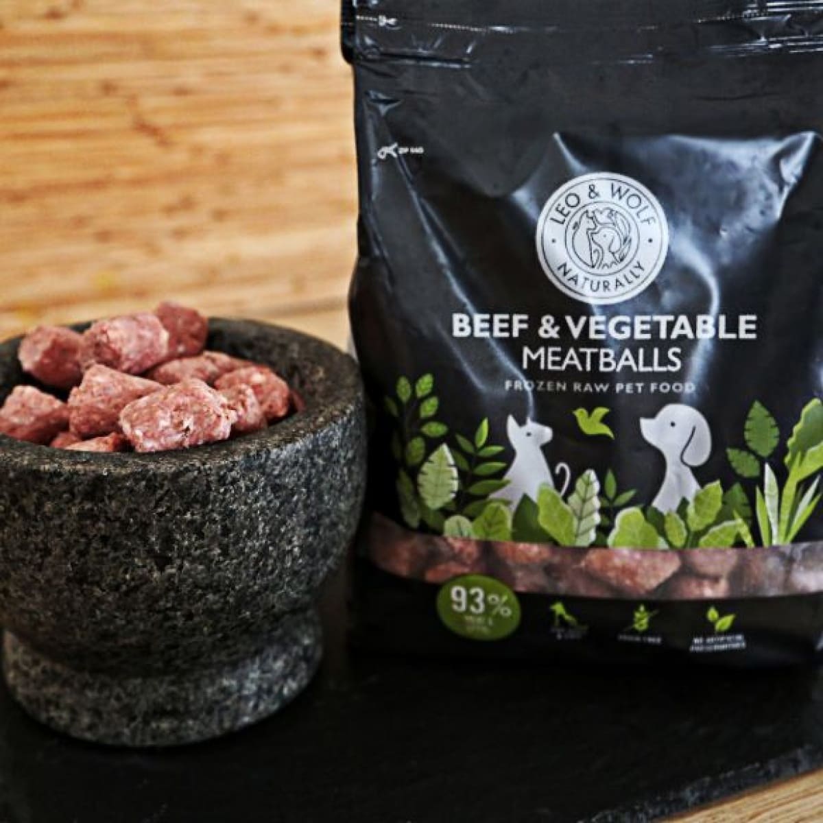 Leo & Wolf Meatballs - Beef & Vegetables 1kg Main Image