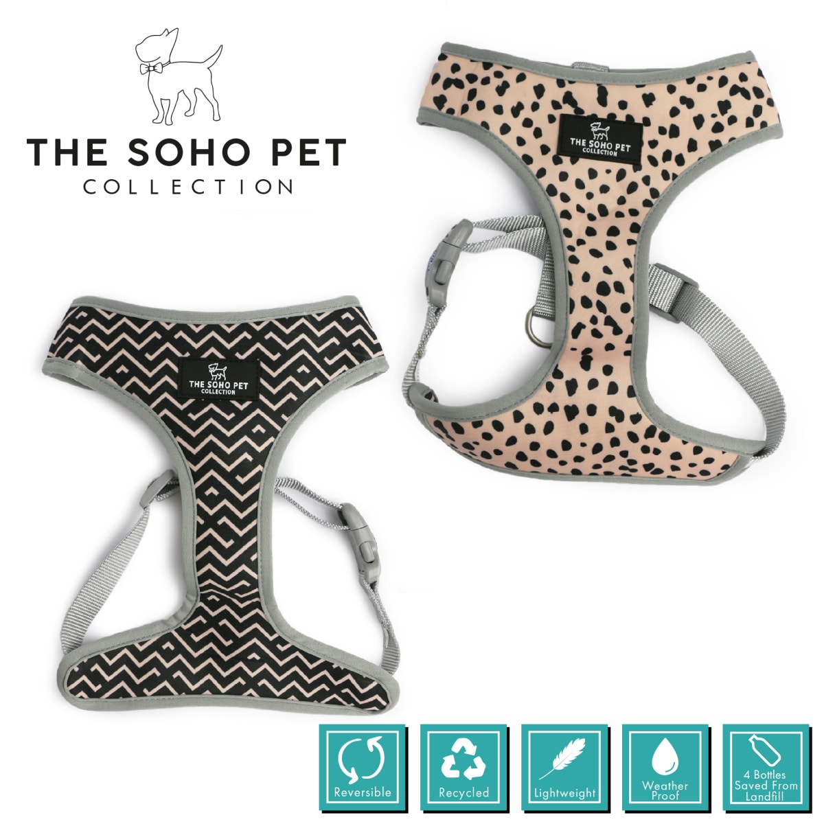 Soho Collection Harness Dalmatian/ZigZag Main Image