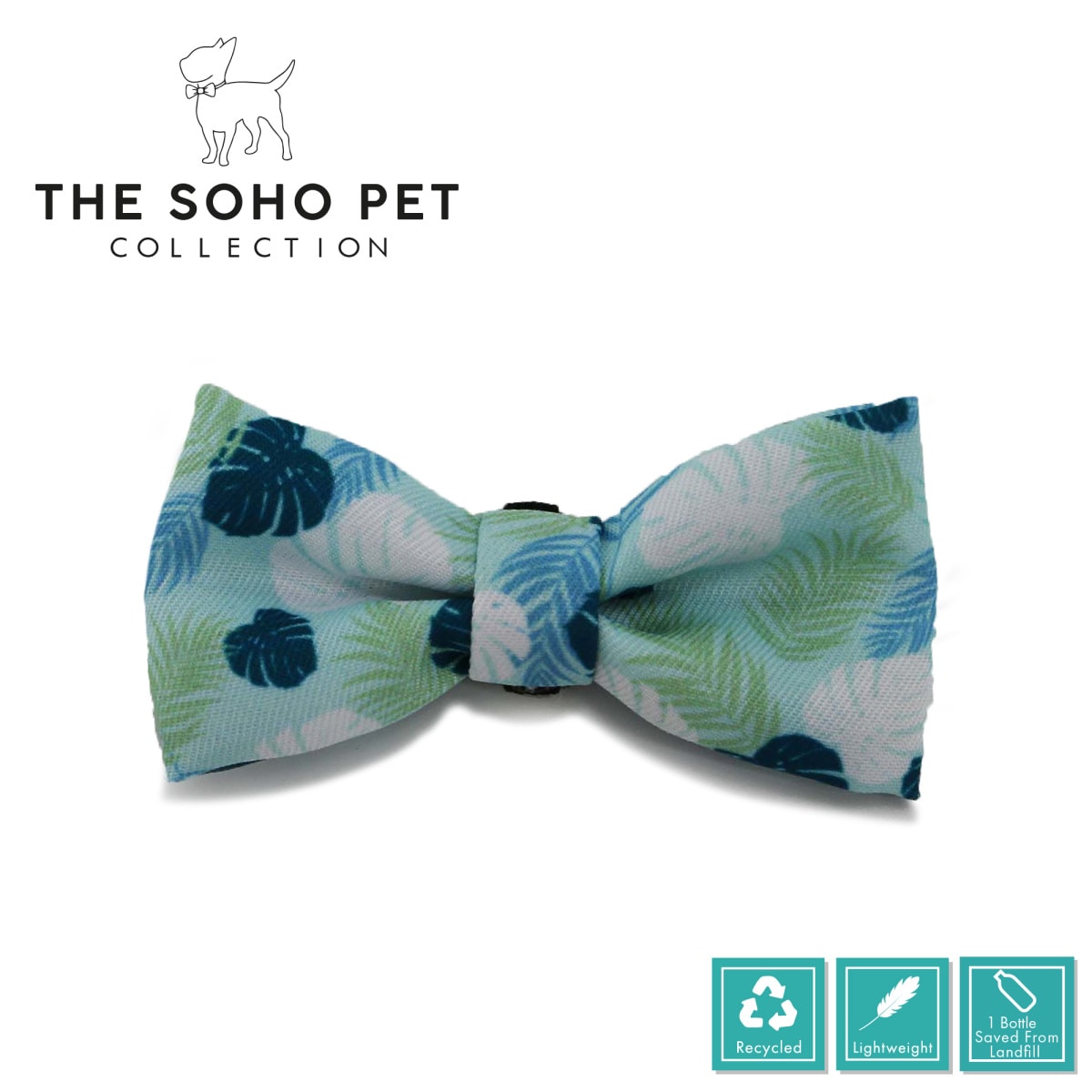 Soho Collection - Stripe / Leaf Bow Tie Main Image