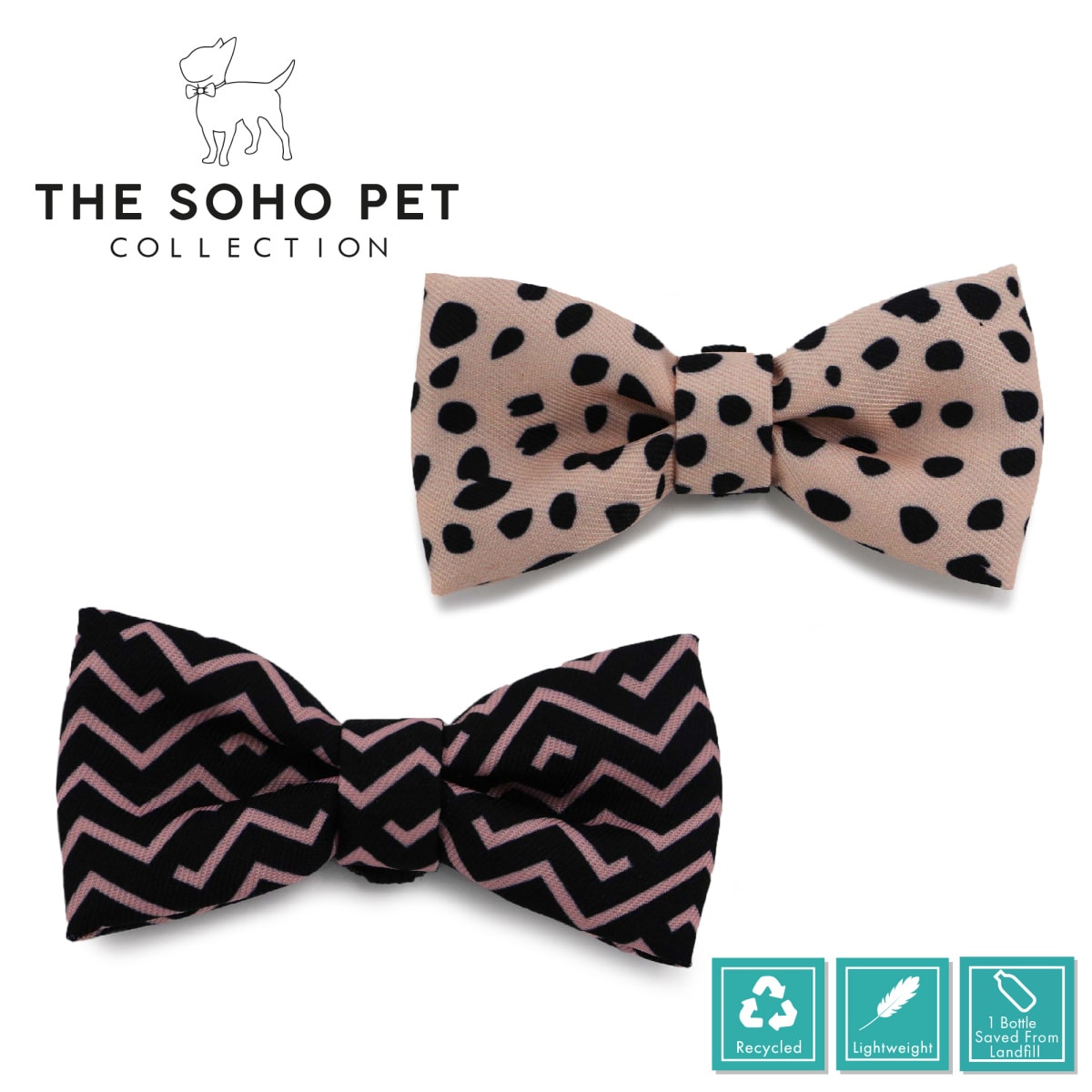 Soho Collection - Dalmatian / ZigZag Bow Tie Main Image