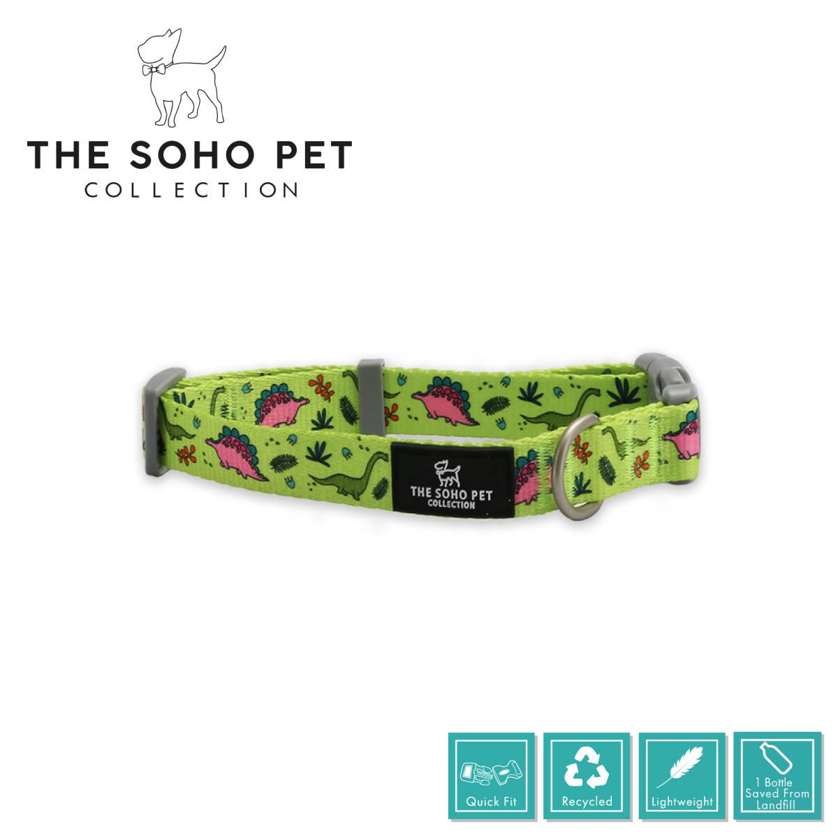 Soho Collection - Dino Patterned Collar Main Image