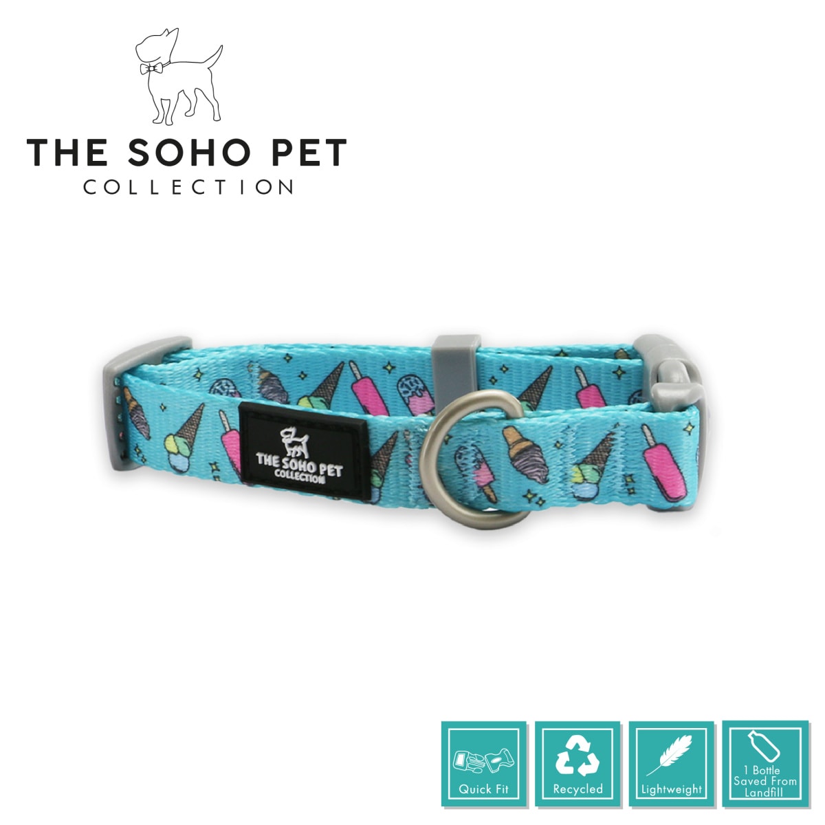 Soho Collection - Ice Cream Patterned Collar Main Image