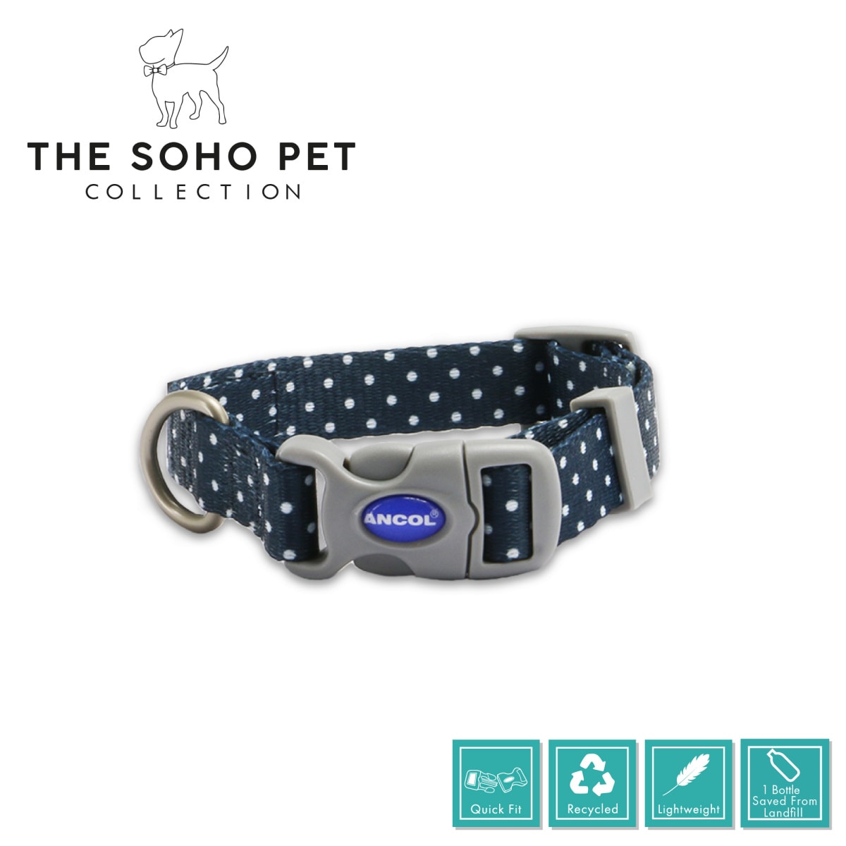 Soho Collection - Polka Dot Patterned Collar Main Image