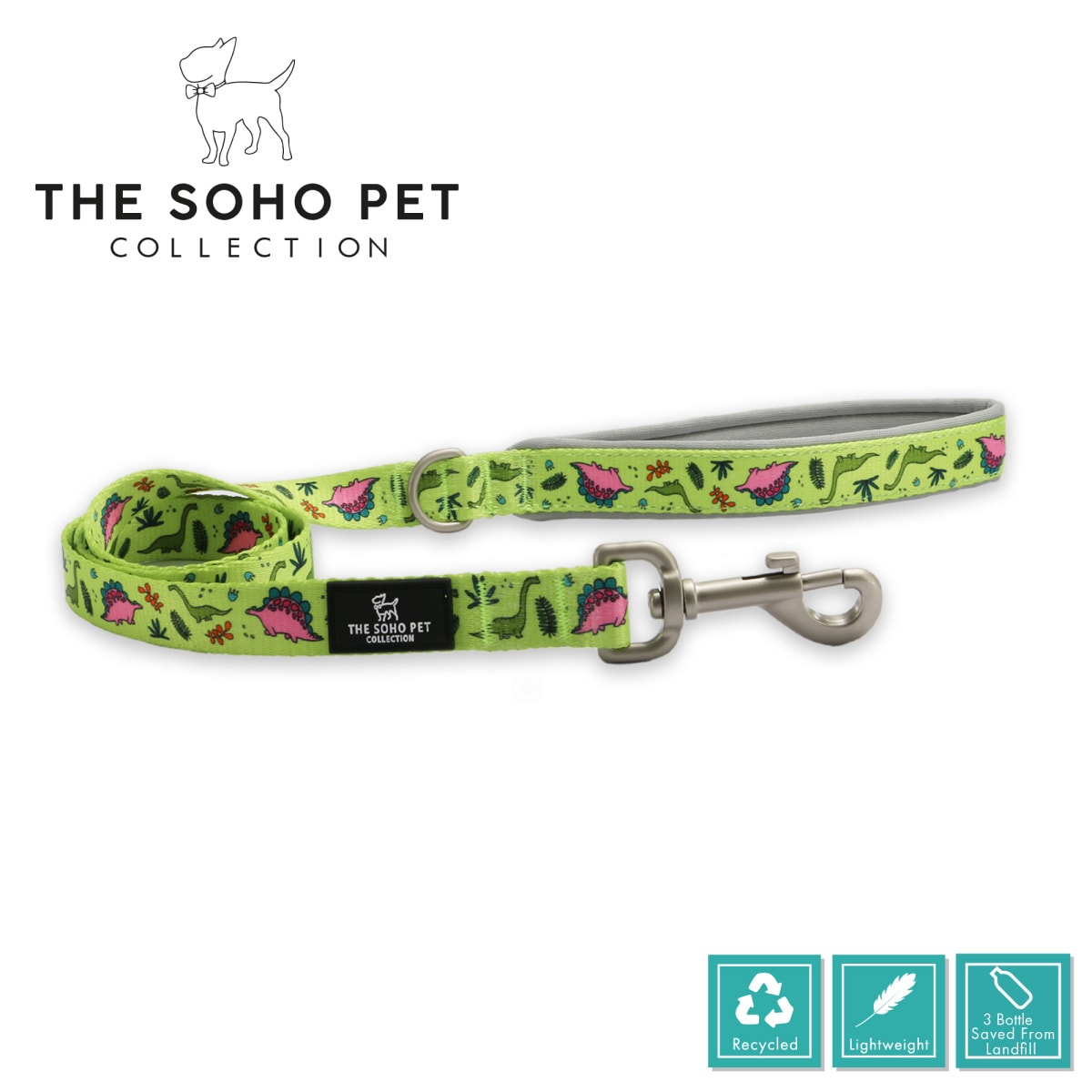 Soho Collection - Dino Patterned Lead Main Image