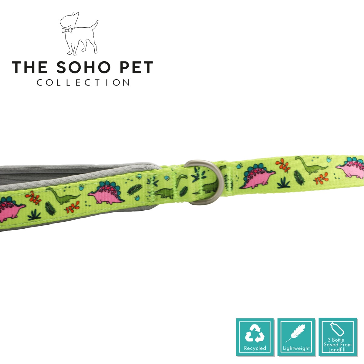 Soho Collection - Dino Patterned Lead Main Image