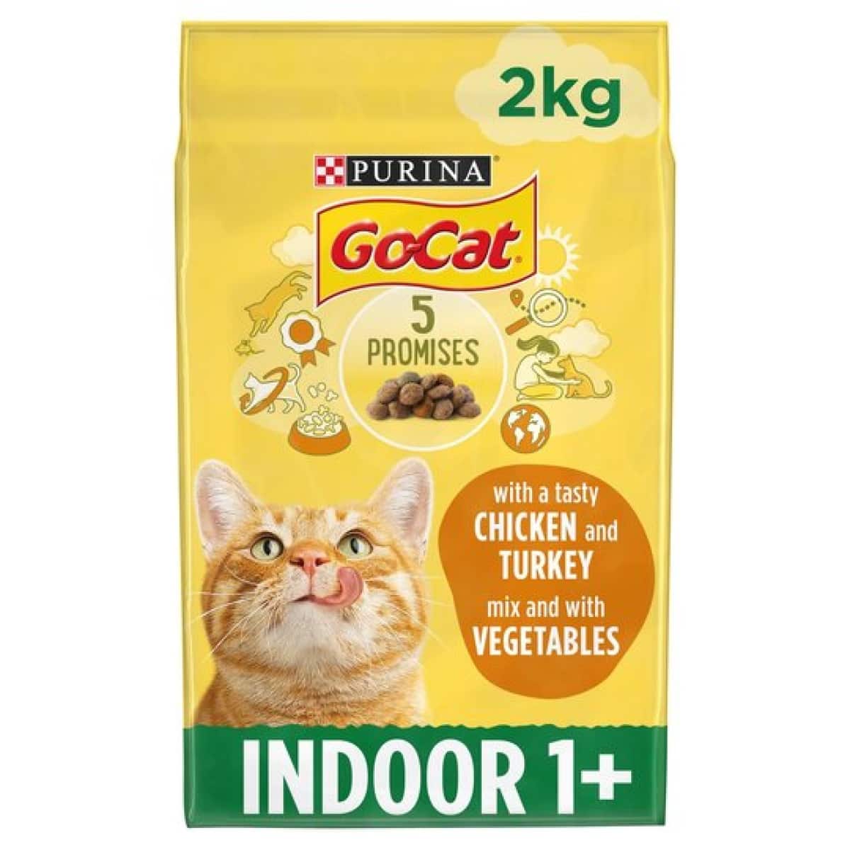 Go-Cat Indoor Chicken & Turkey 2kg Main Image