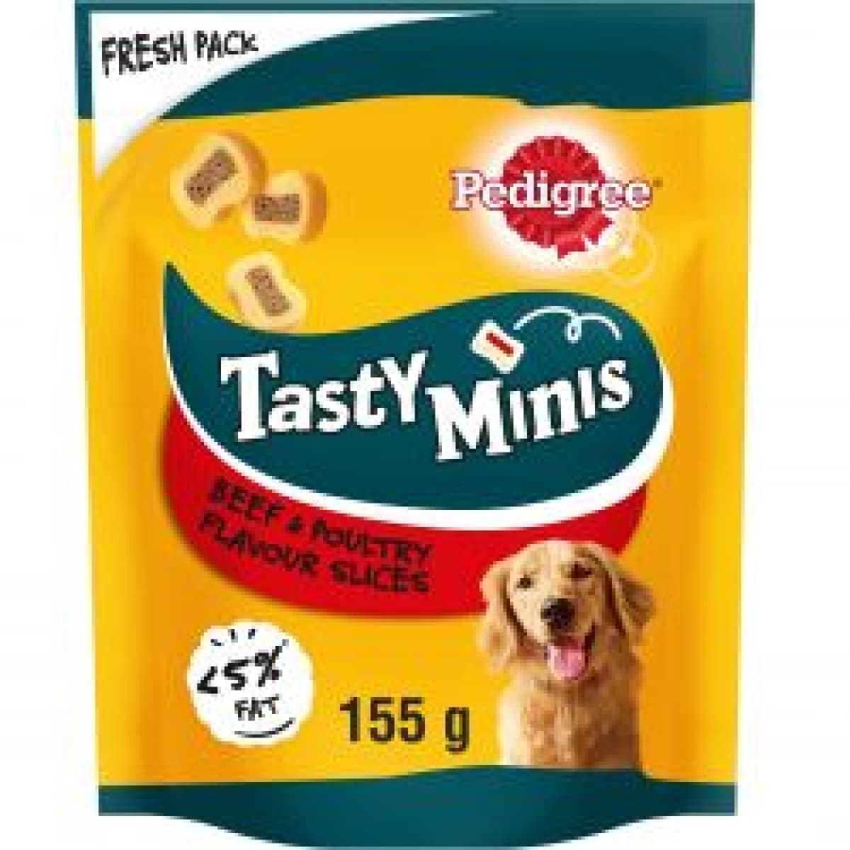 Pedigree Chewy Slices - Beef & Poultry 155g Main Image