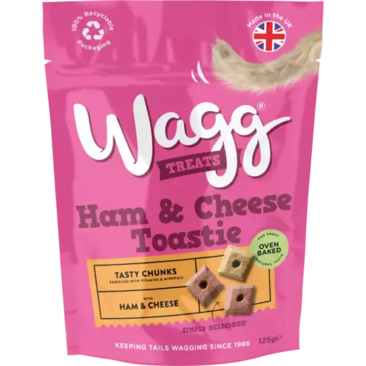 Wagg Dog Treats - Toastie Ham & Cheese 125g Main Image