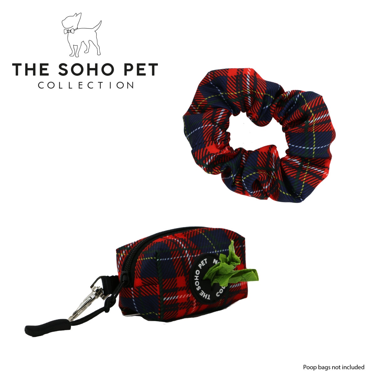 Soho Collection - Tartan Poop Bag & Scrunchie Main Image