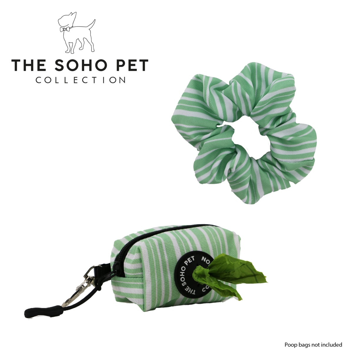 Soho Collection - Stripe Poop Bag & Scrunchie Main Image