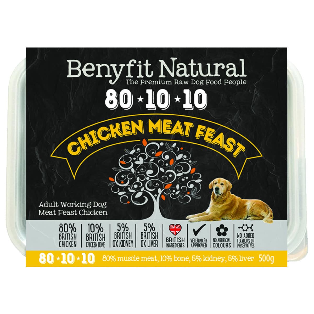 Benyfit Natural 80/10/10 - Chicken Meat Feast 500g Main Image