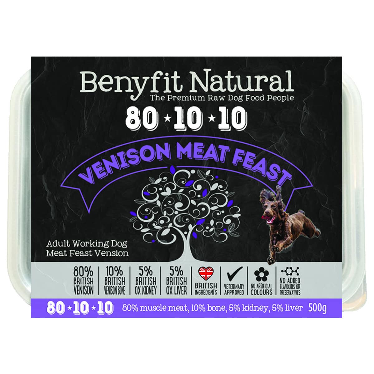 Benyfit Natural 80/10/10 - Venison Meat Feast 500g Main Image