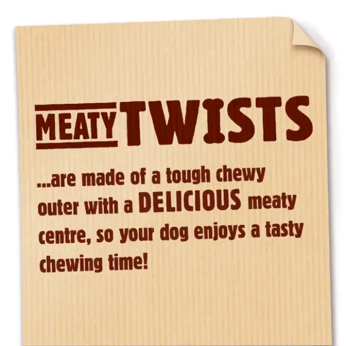 Bakers Meaty Twists Beef Dog Chews 180g Main Image