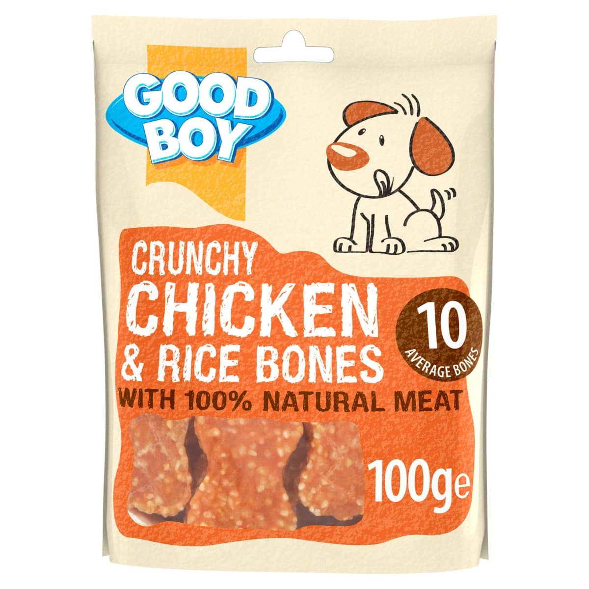 Good Boy Chicken & Rice Bones 100g Main Image