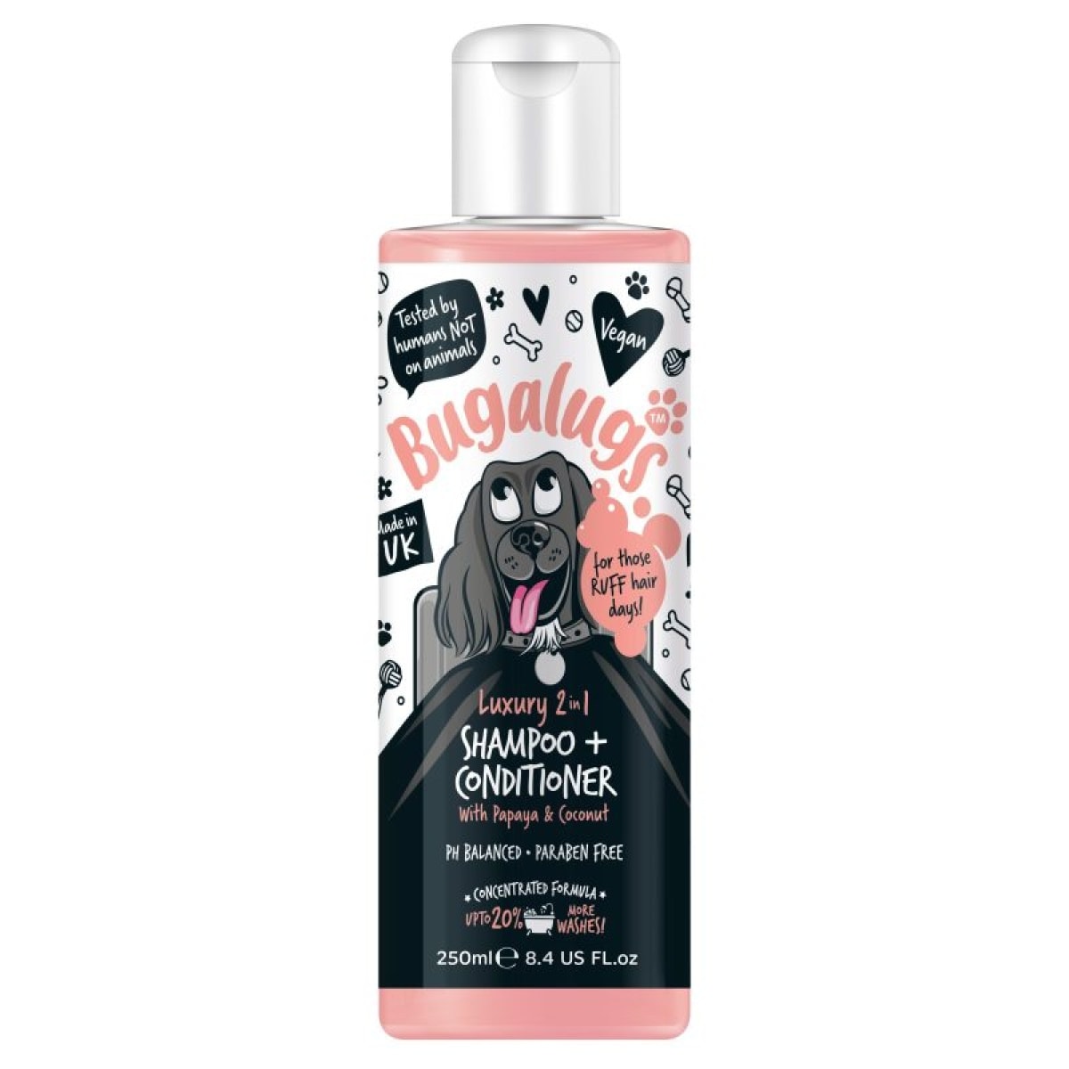 Bugalugs - Luxury 2 in 1 Dog Shampoo & Conditioner 250ml Main Image