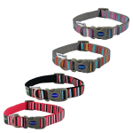 Ancol Made From Collar - Candy Stripe Pink - Image 4