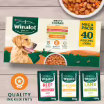 Winalot Meaty Chunks Mixed in Gravy 40 x 100g - Image 2