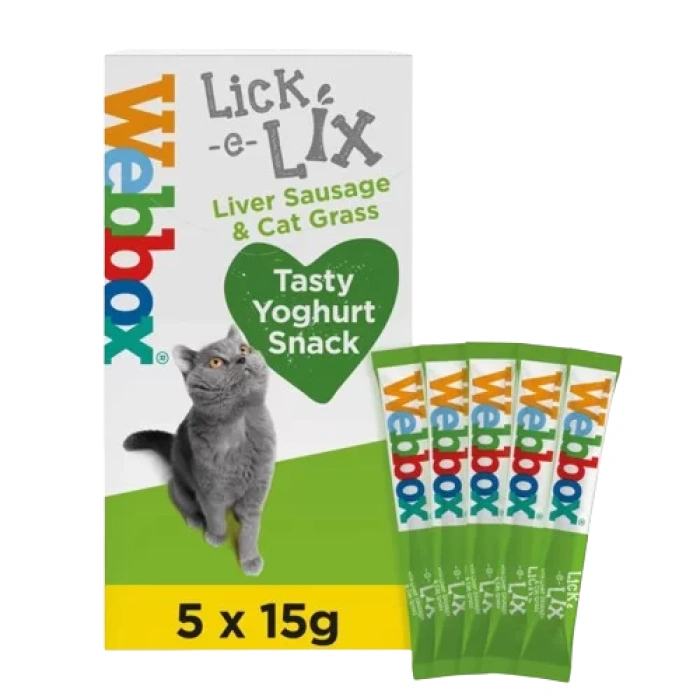 Webbox Cat Lick-E-Lix 75g - Liver Sausage & Cat Grass Main Image