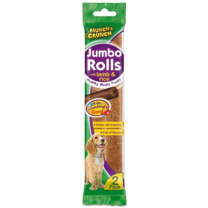 Munch & Crunch Jumbo Rolls with Lamb 2pk Main Image