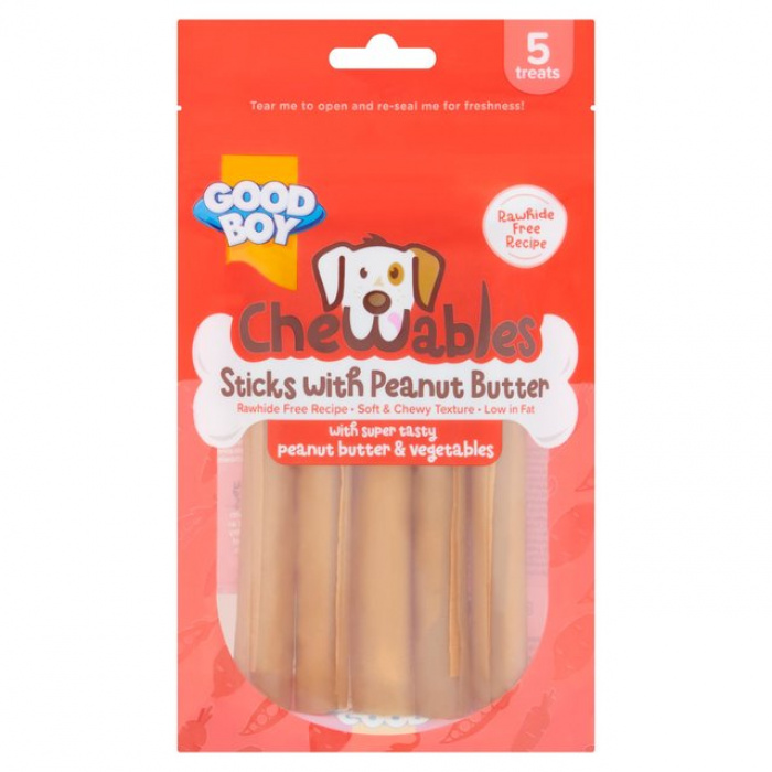 Good Boy Chewables Peanut Butter Sticks 5pk Main Image