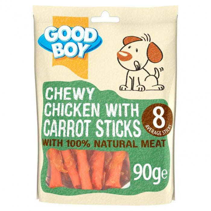 Good Boy Chicken & Carrot Sticks 90g Main Image