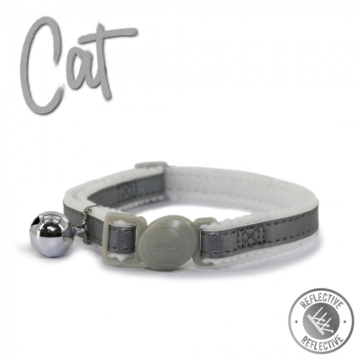 Ancol Cat Collar - Reflective Silver Main Image