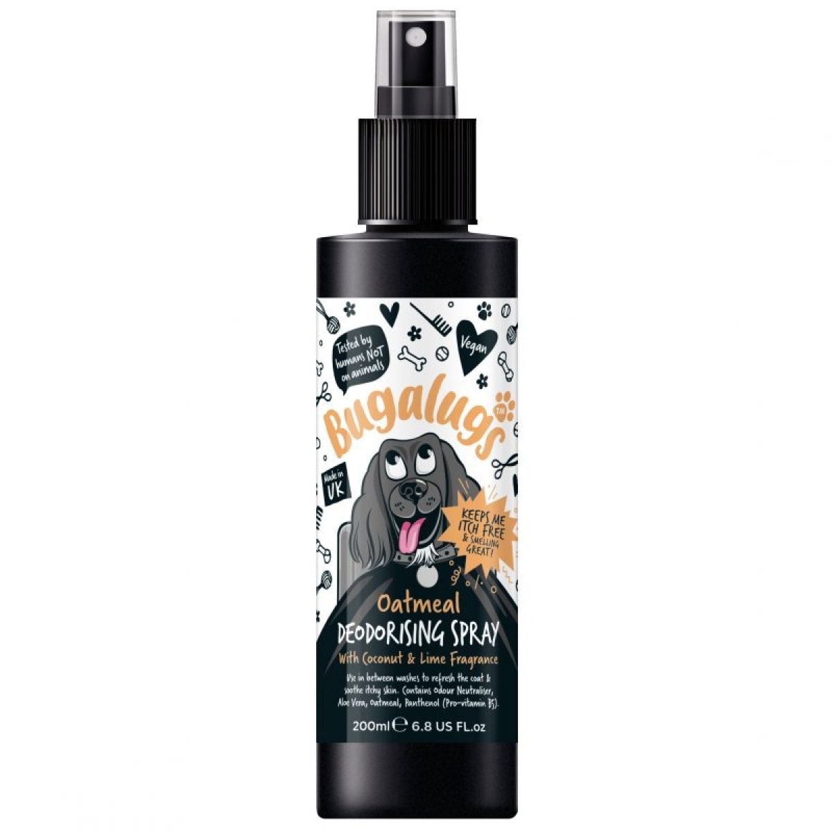 Bugalugs - Oatmeal Dog Deodorising Spray 200ml Main Image