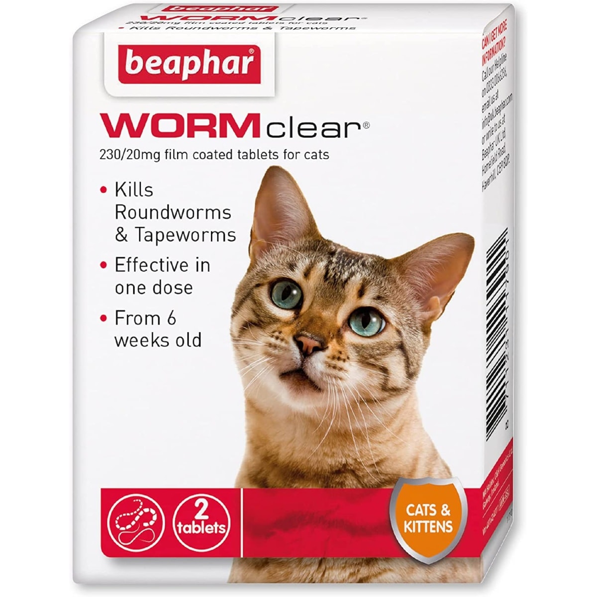 Beaphar Wormclear Cat (2 Tablets) Main Image