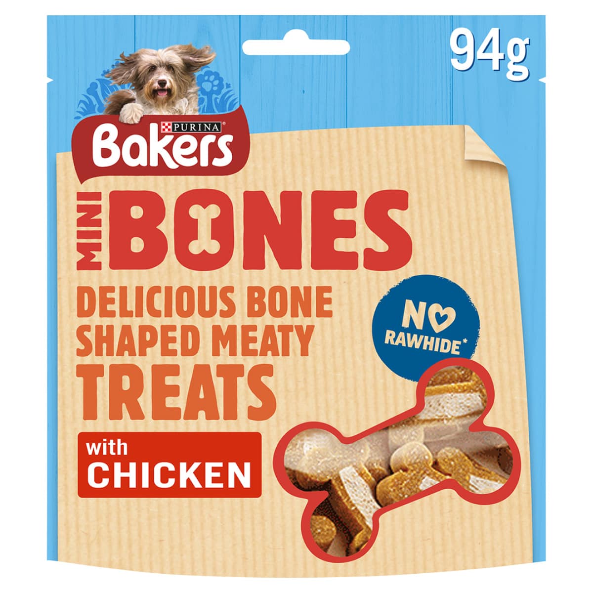 Bakers Mini Bones Chicken Treats 94g Main Image