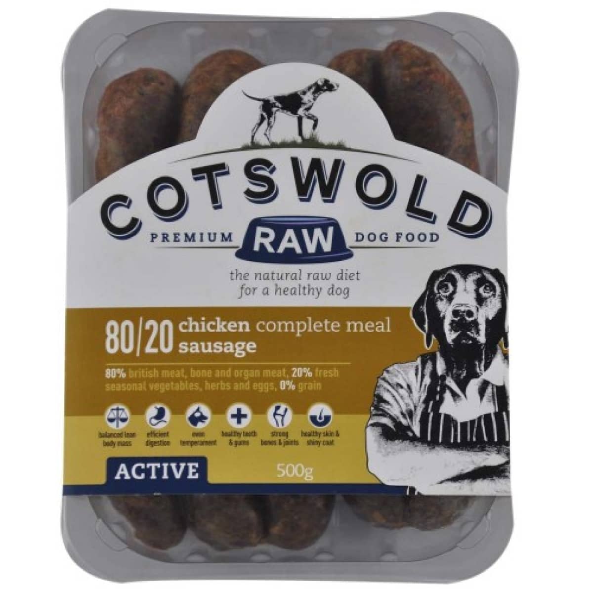 Cotswold Active Sausage Chicken 500g Main Image