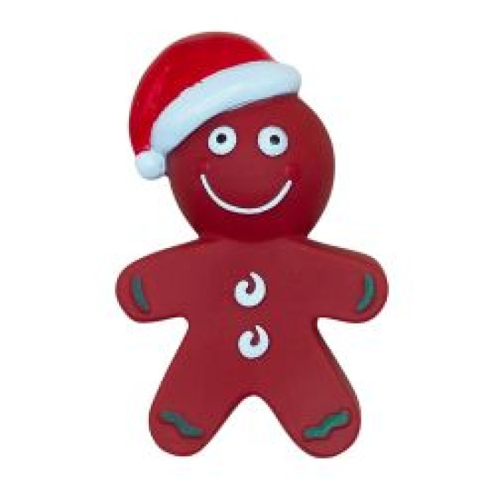 Bestpets Christmas Gingerbread Man Squeaky Toy Main Image