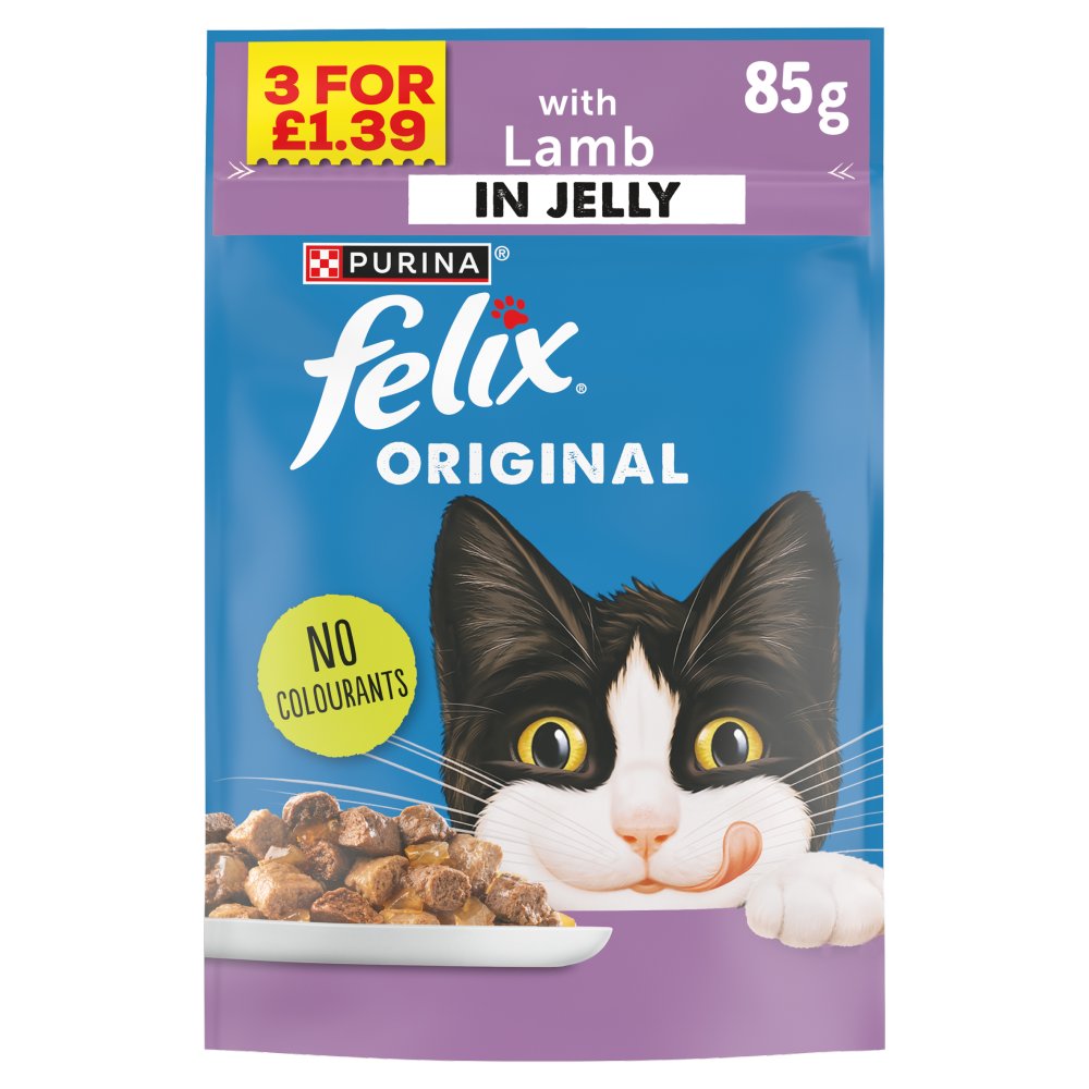 8445291036963 Felix Original Lamb in Jelly 85g - Image 1