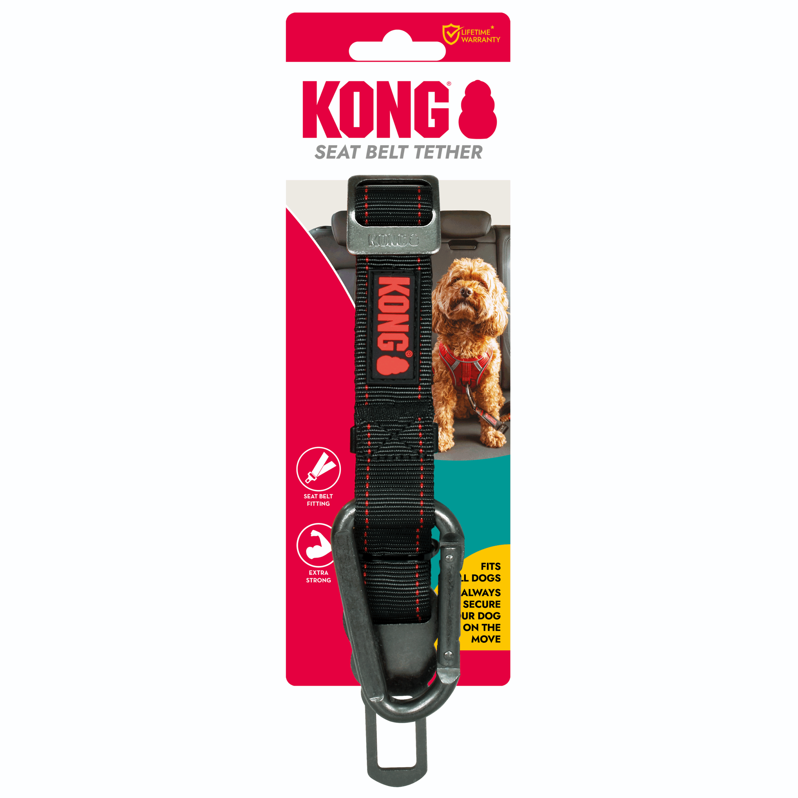 900_7153569 KONG Dog Seat Belt Tether - Image 1