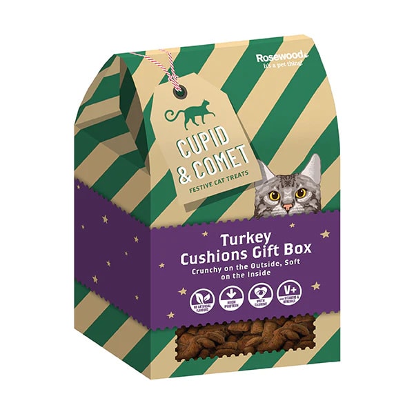 Rosewood Christmas Cat Turkey Gift Box