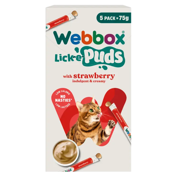A73752-WBX-LeP-Strawb-5pk-Carton-002527-STD-1568x1568-1 Webbox Lick-e-Puds with Strawberry 75g - Image 1