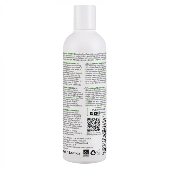 Animology Essential - Aloe Vera Shampoo 250ml Main Image