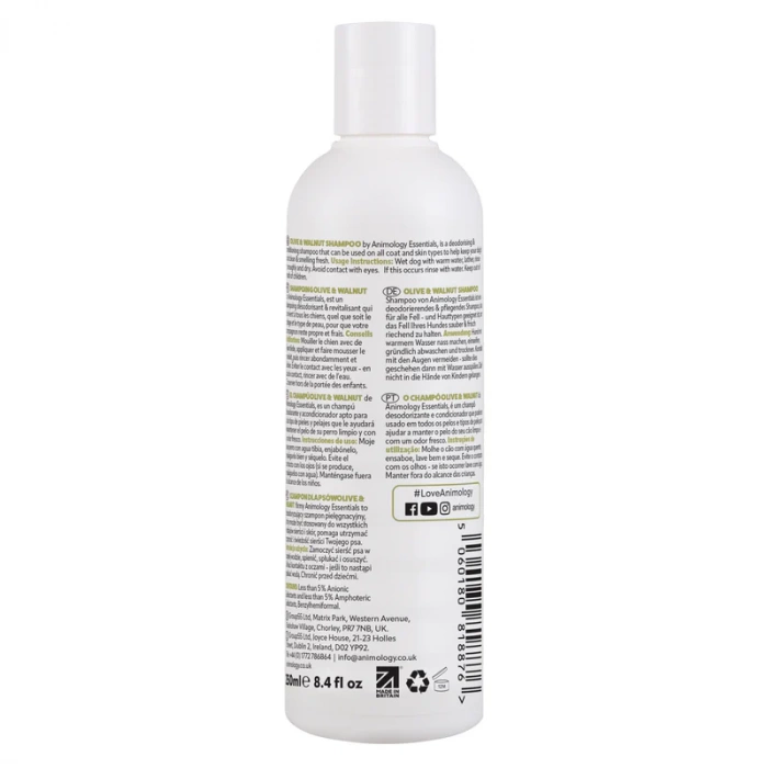 Animology Essential - Olive & Walnut Shampoo 250ml Main Image