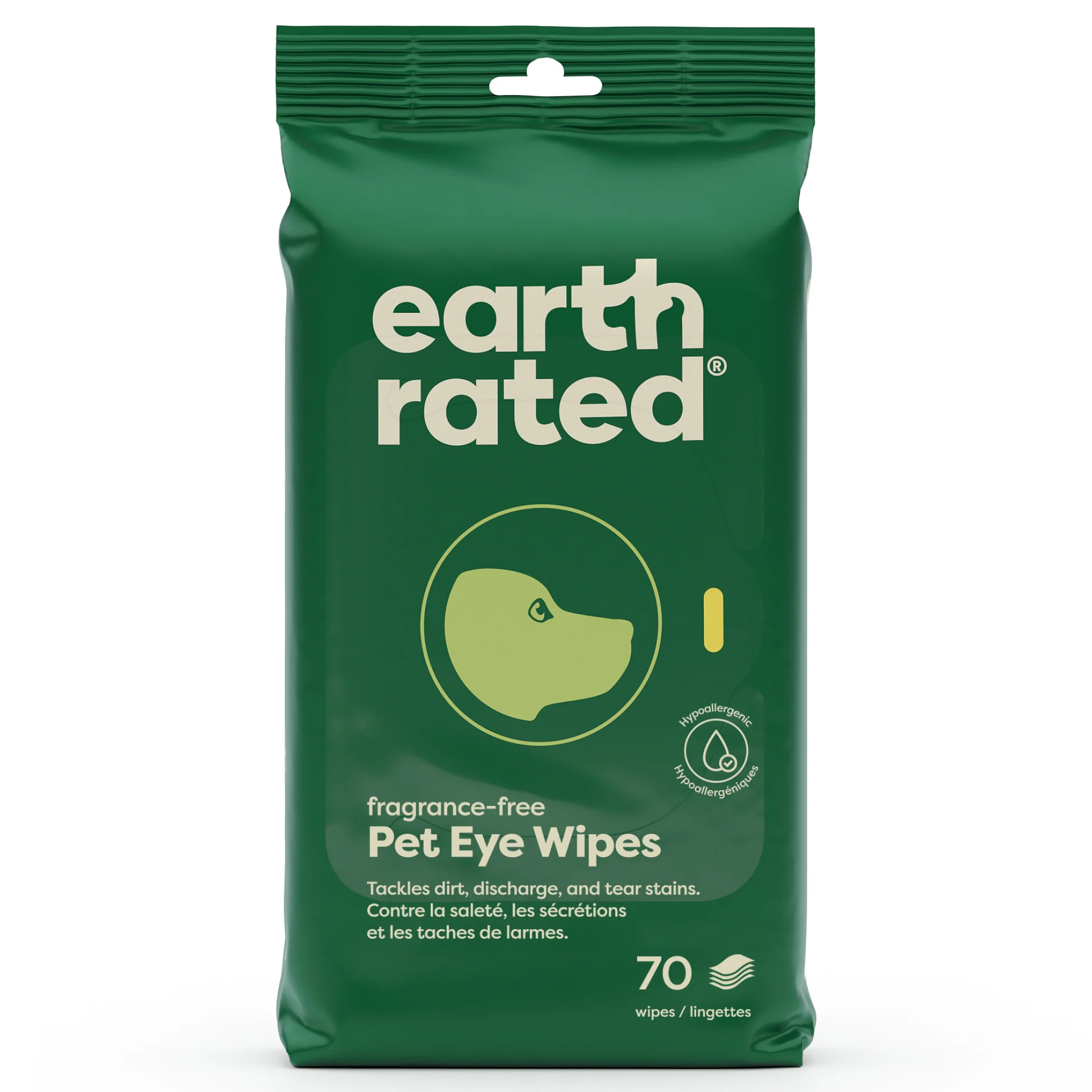 B0CCBK2QY1.MAIN Earth Rated Dog Eye Wipes 60pk - Image 1