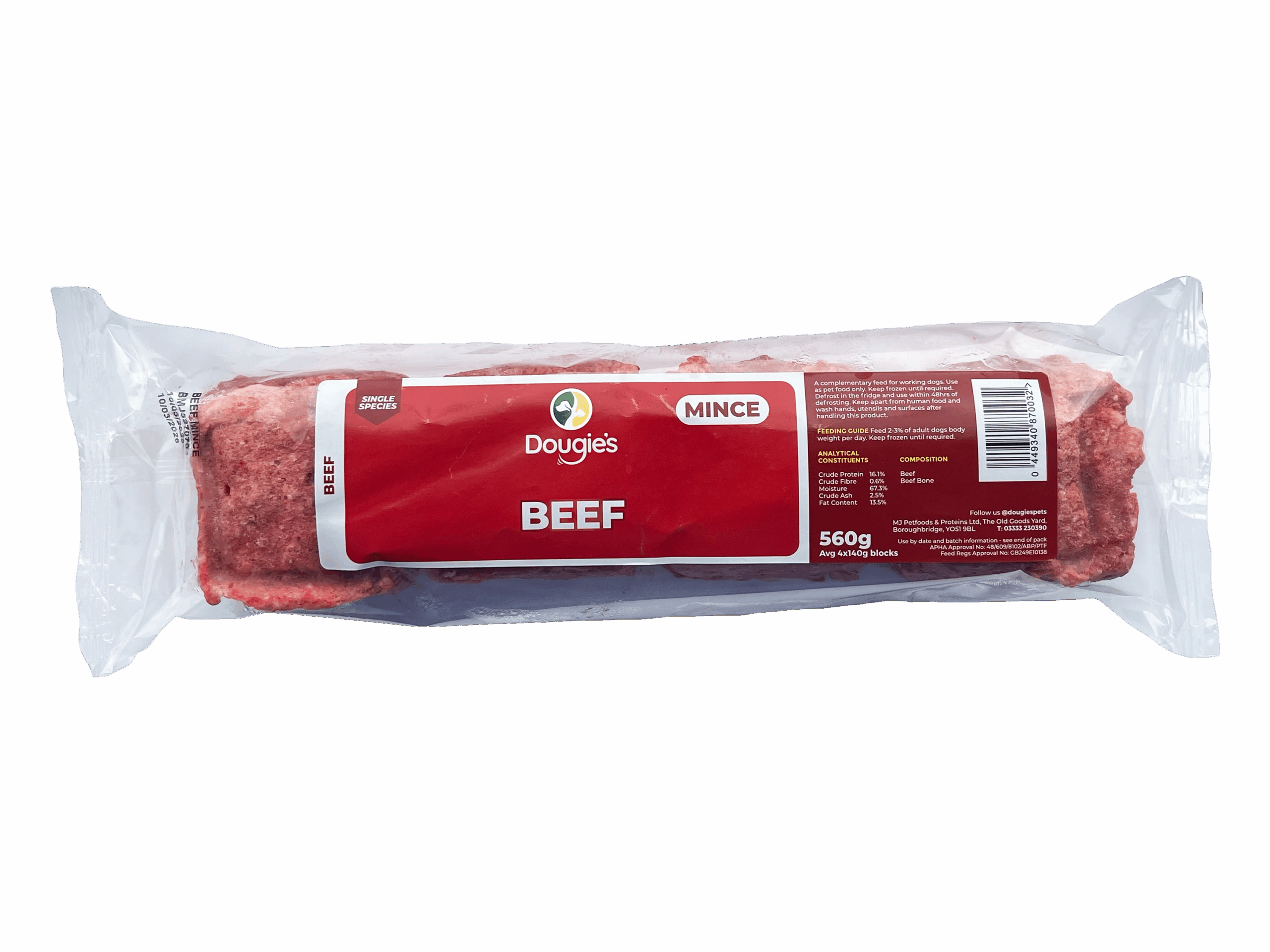 BEEMI Dougie's Mince - Beef 560g - Image 1