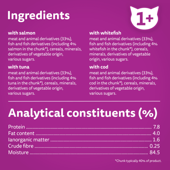 Whiskas Adult 1+ Fish Favourites in Jelly 12 x 85g Main Image