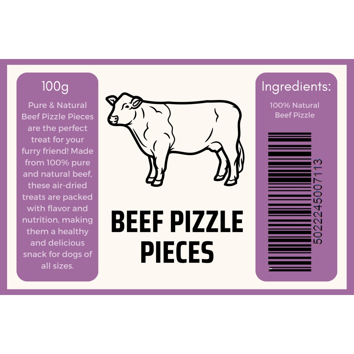 Beef Pizzle Pieces 100g Main Image
