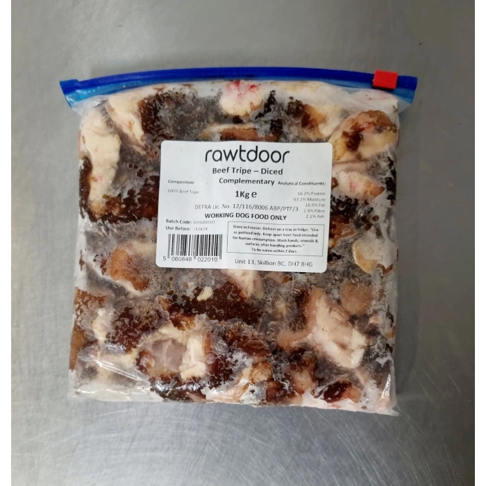 RawtDoor - Beef Tripe Diced 500g Main Image