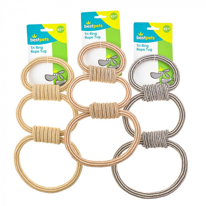 Bestpets Tri Ring Rope Tug Main Image