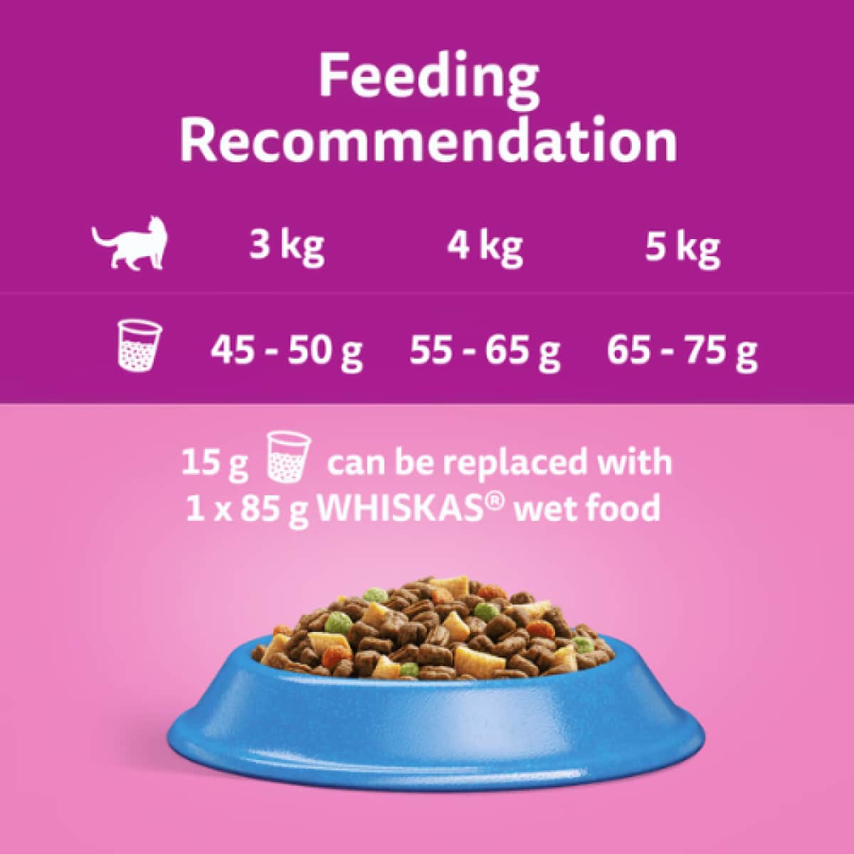 Whiskas Adult with Salmon Dry Food 1.9kg Main Image