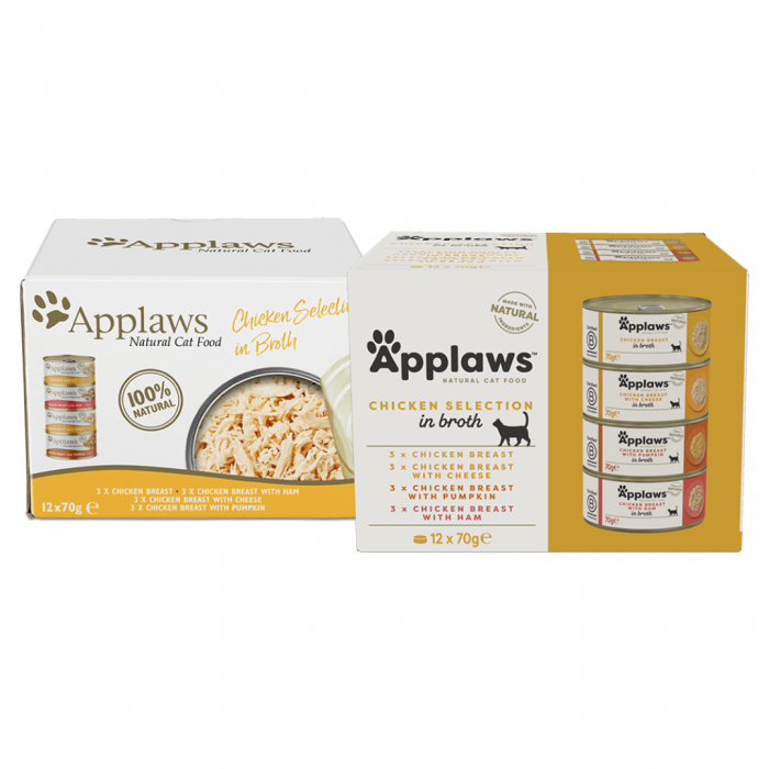 Applaws Tin Chicken Selection in Broth 12 x 70g Main Image