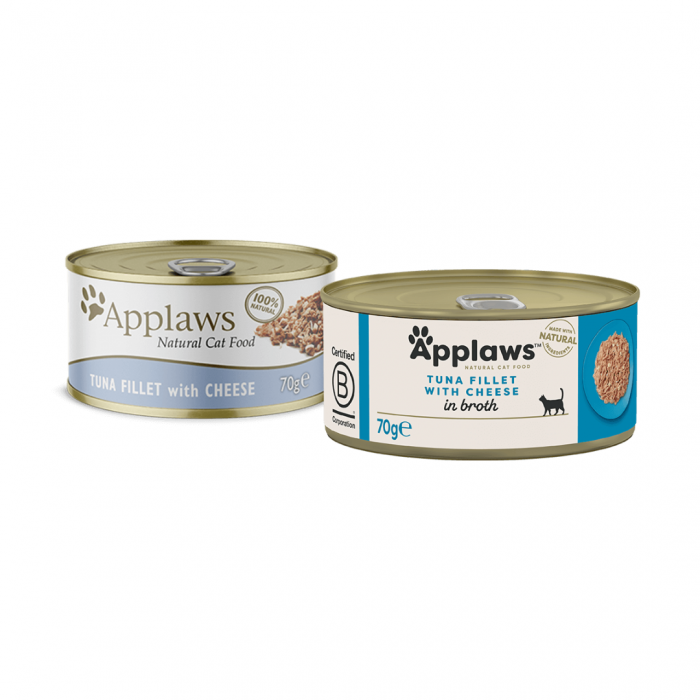 Applaws Tin Tuna Fillet with Cheese in Broth 70g Main Image