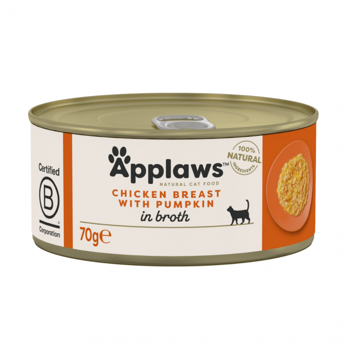 Applaws Tin Chicken Breast with Pumpkin in Broth 70g Main Image