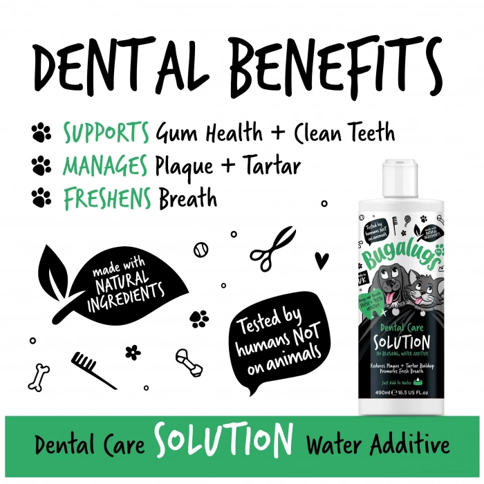 Bugalugs - Dental Care Solution Water Additive 250ml Main Image