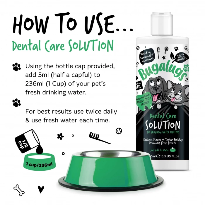 Bugalugs - Dental Care Solution Water Additive 250ml Main Image