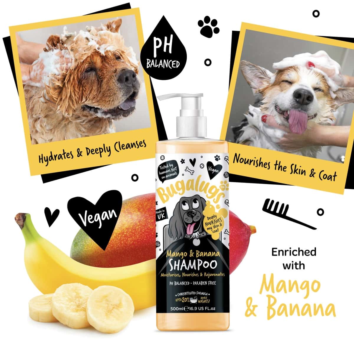 Bugalugs - Mango & Banana Shampoo 250ml Main Image